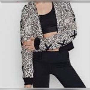 Victoria Secret Sport Leopard Print Crop Hoodie